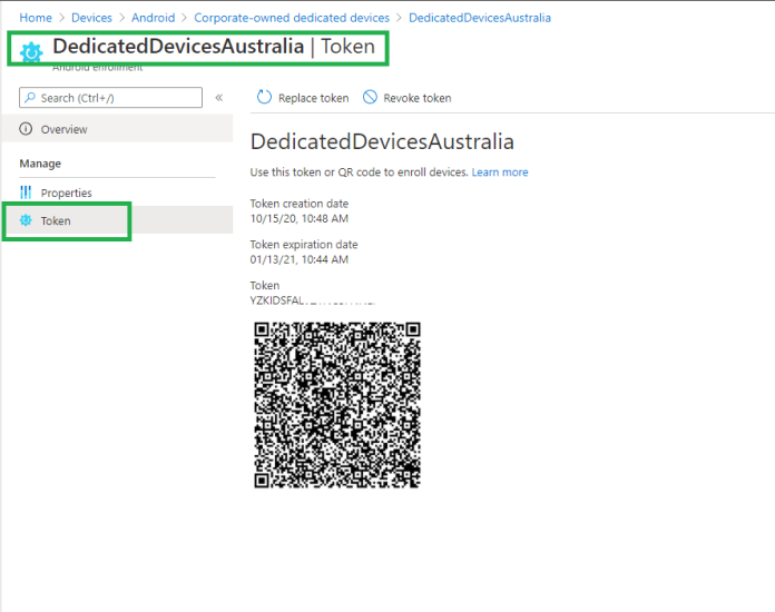 Dedicated Device Token
