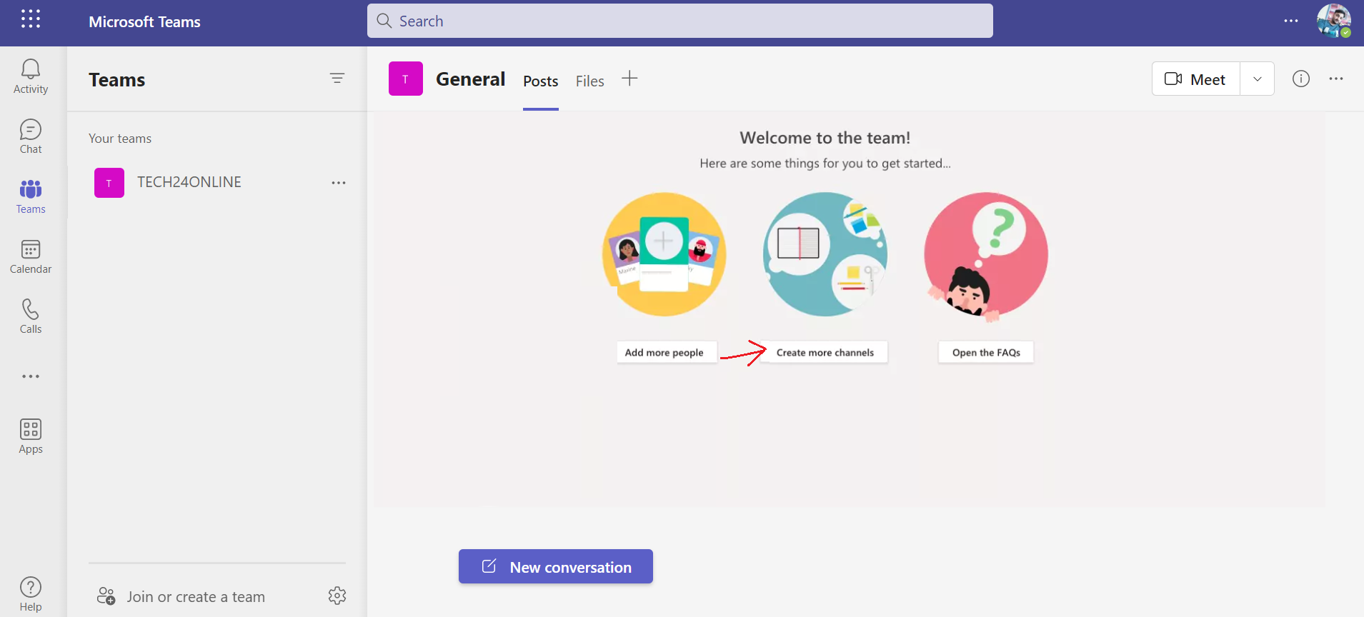 How to create teams and channels