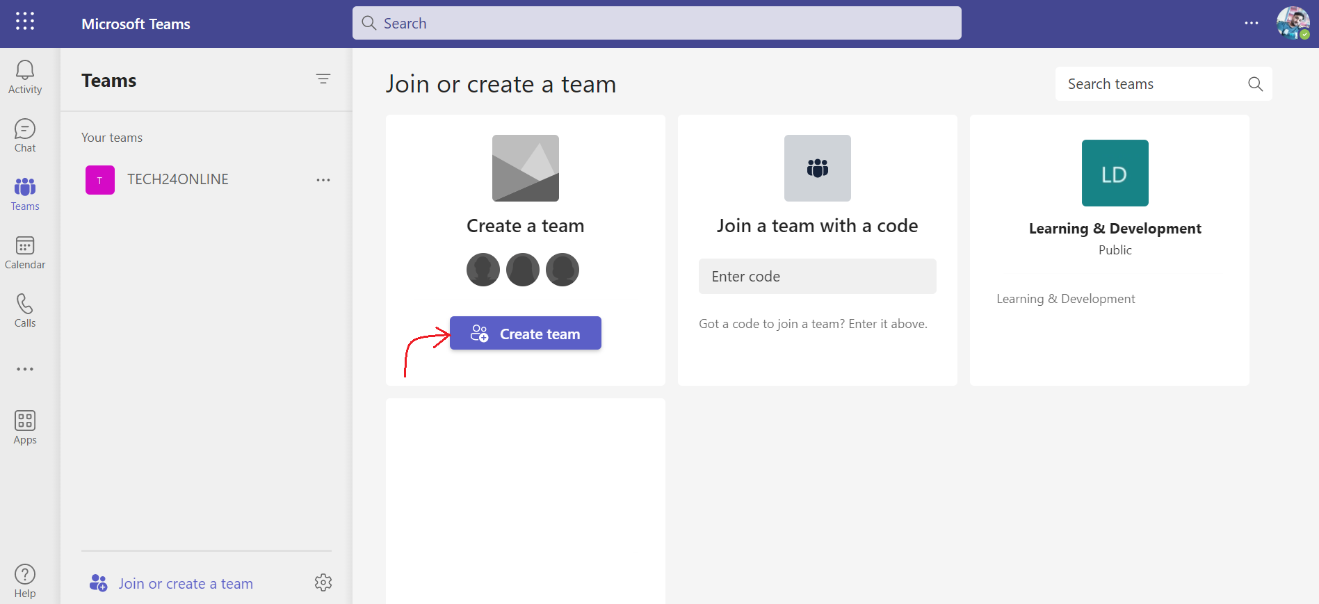 How to create teams and channels